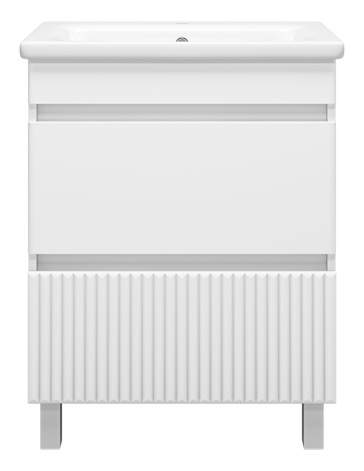 Тумба с раковиной Misty Мира 65 белый