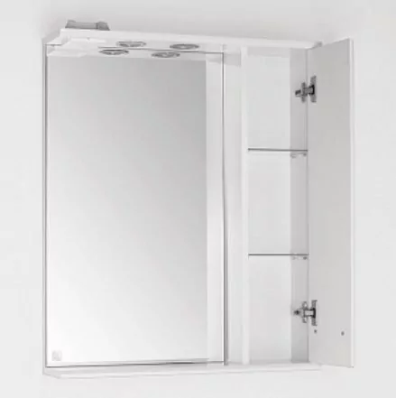Зеркало-шкаф Style Line Ирис 65/С R свет, белый
