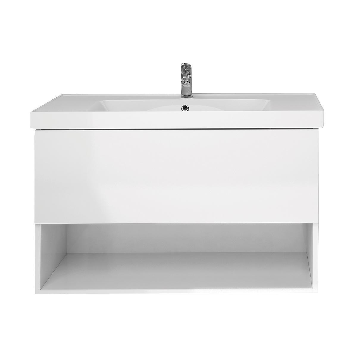 Тумба с раковиной подвесная Dreja Perfecto 70 см, белый