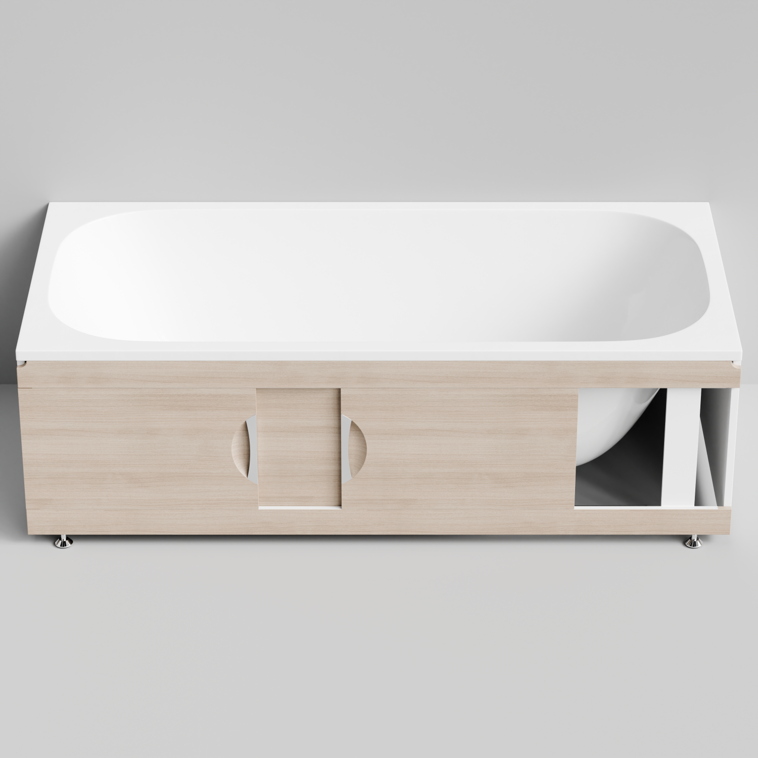 Экран под ванну Vod-ok Топ 180 раздвижной, дуб