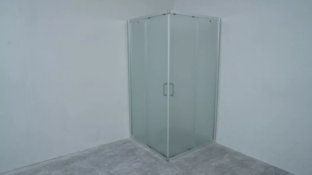 Душевой уголок Timo Altti 611 Foggy Glass матовый 100х100 квадратный, без поддона, хром от магазина Vanna-Vanna.ru!