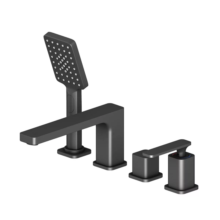 Смеситель на борт ванны Timo Torne 4330/03Y черный матовый