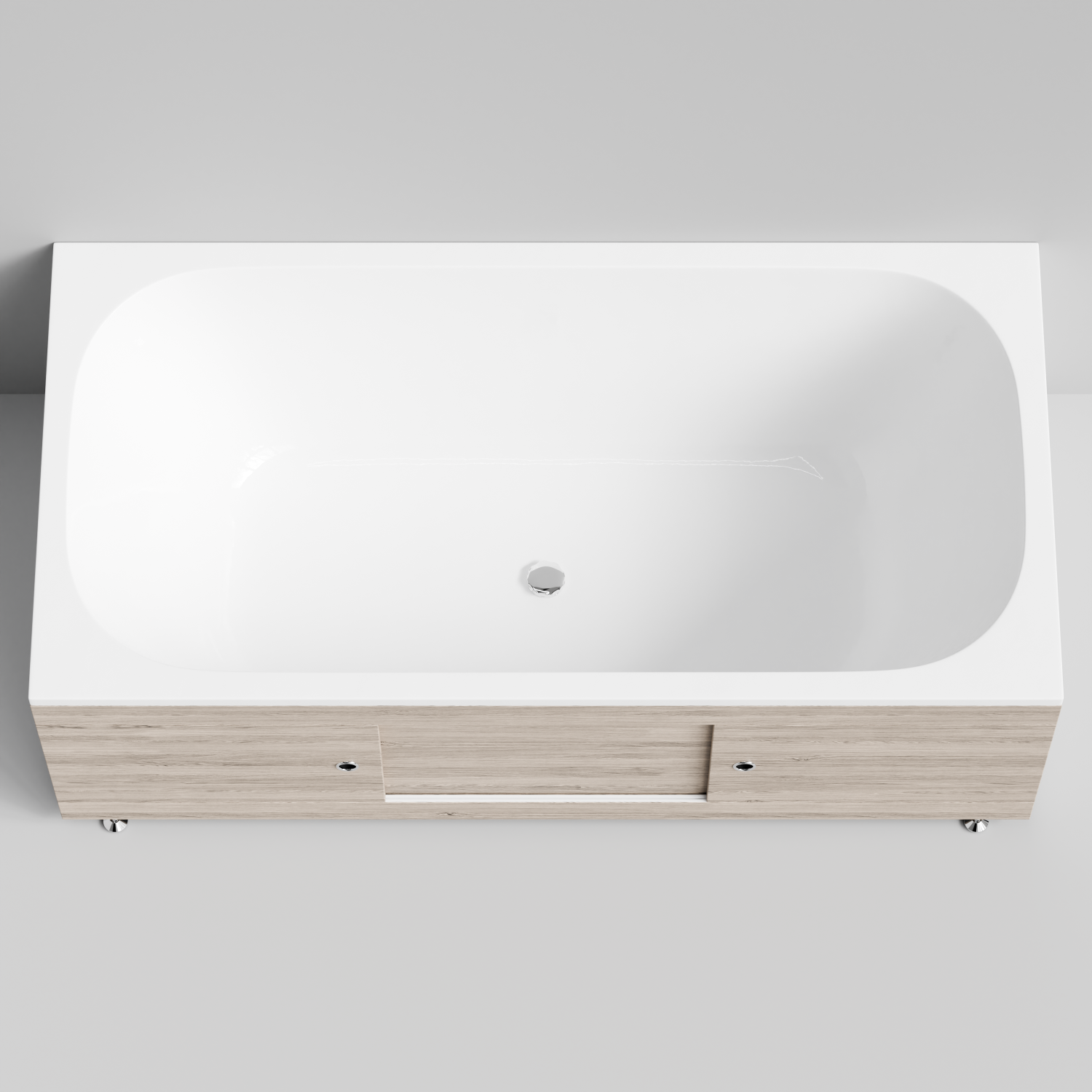 Экран под ванну Vod-ok Купе 170 раздвижной Дубослив ореховый светлый