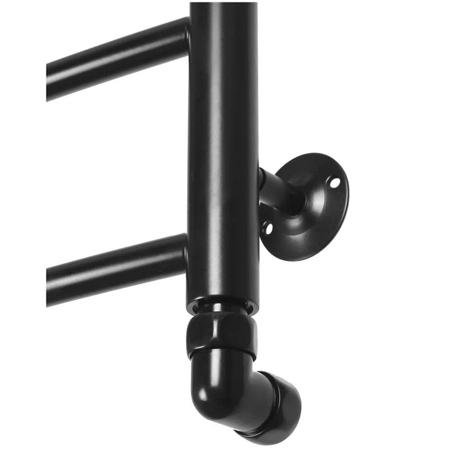 Полотенцесушитель водяной Domoterm Калипсо П5 500x500 черный матовый