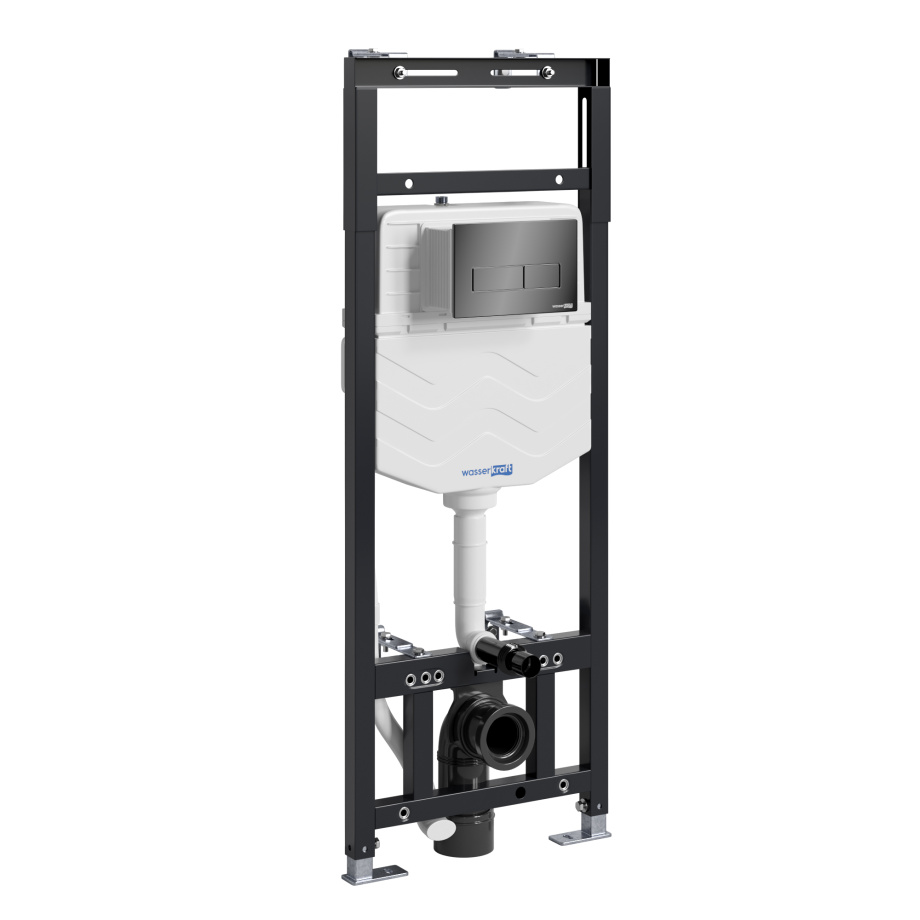 Инсталляция WasserKraft Alme 15TLT.010.ME.PB03 для подвесного унитаза, с кнопкой