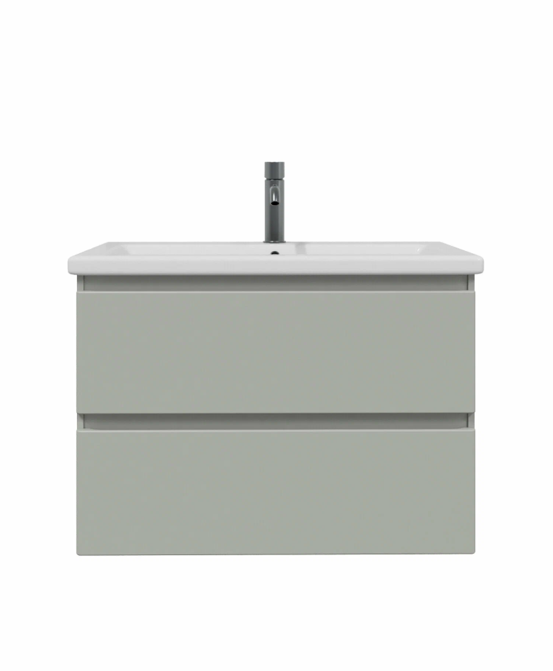 Тумба подвесная SanStar Riana 70 с раковиной Фостер 70 (комплект),  грей