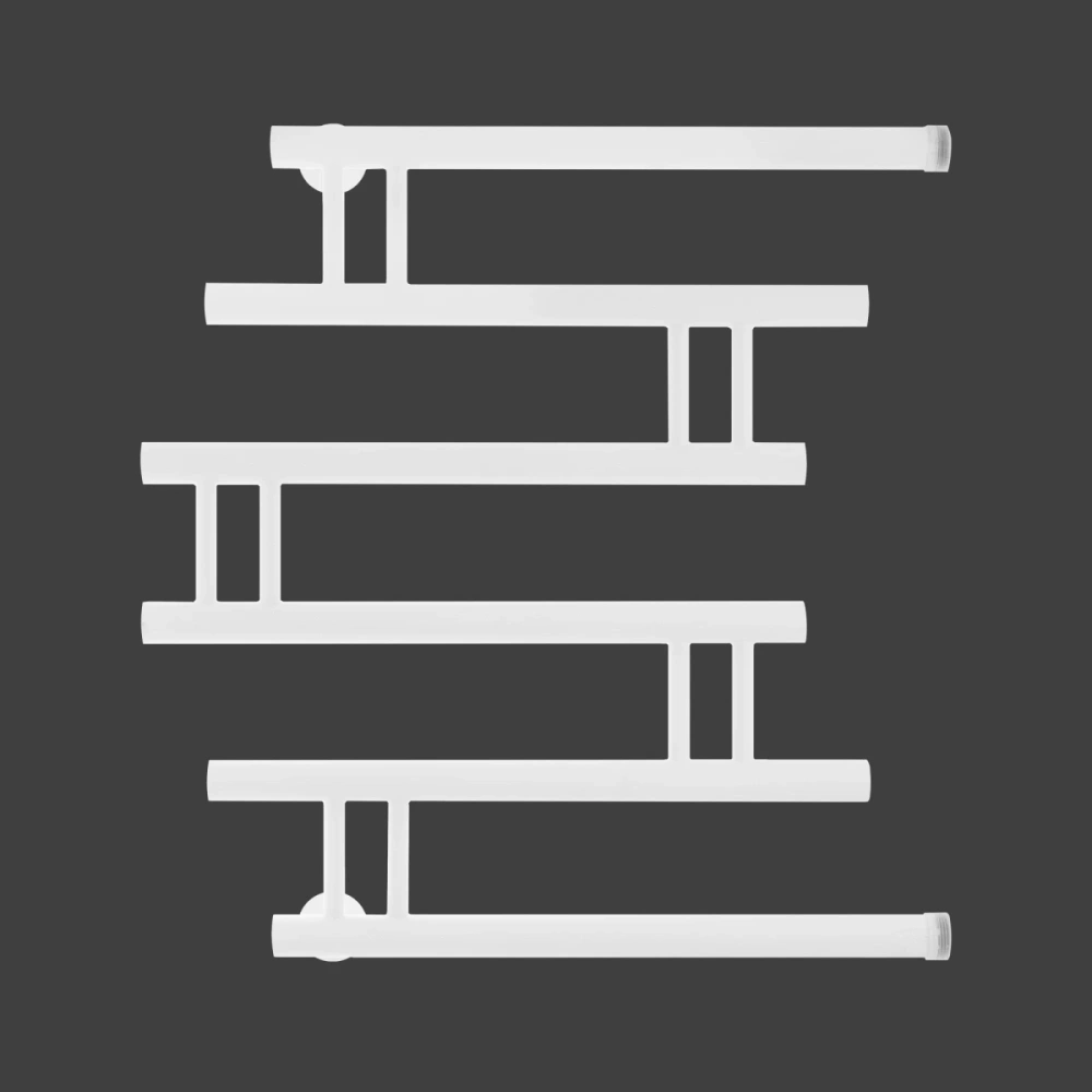 Полотенцесушитель водяной Energy Modern 600x500 белый матовый, нержавеющая сталь AISI304, боковое подключение 1" от магазина Vanna-Vanna.ru!