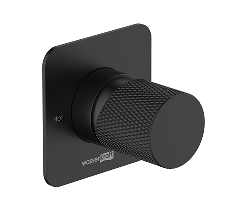 Смеситель WasserKraft Fulda 5251, встраиваемый, на 1 выход, черный Soft-touch