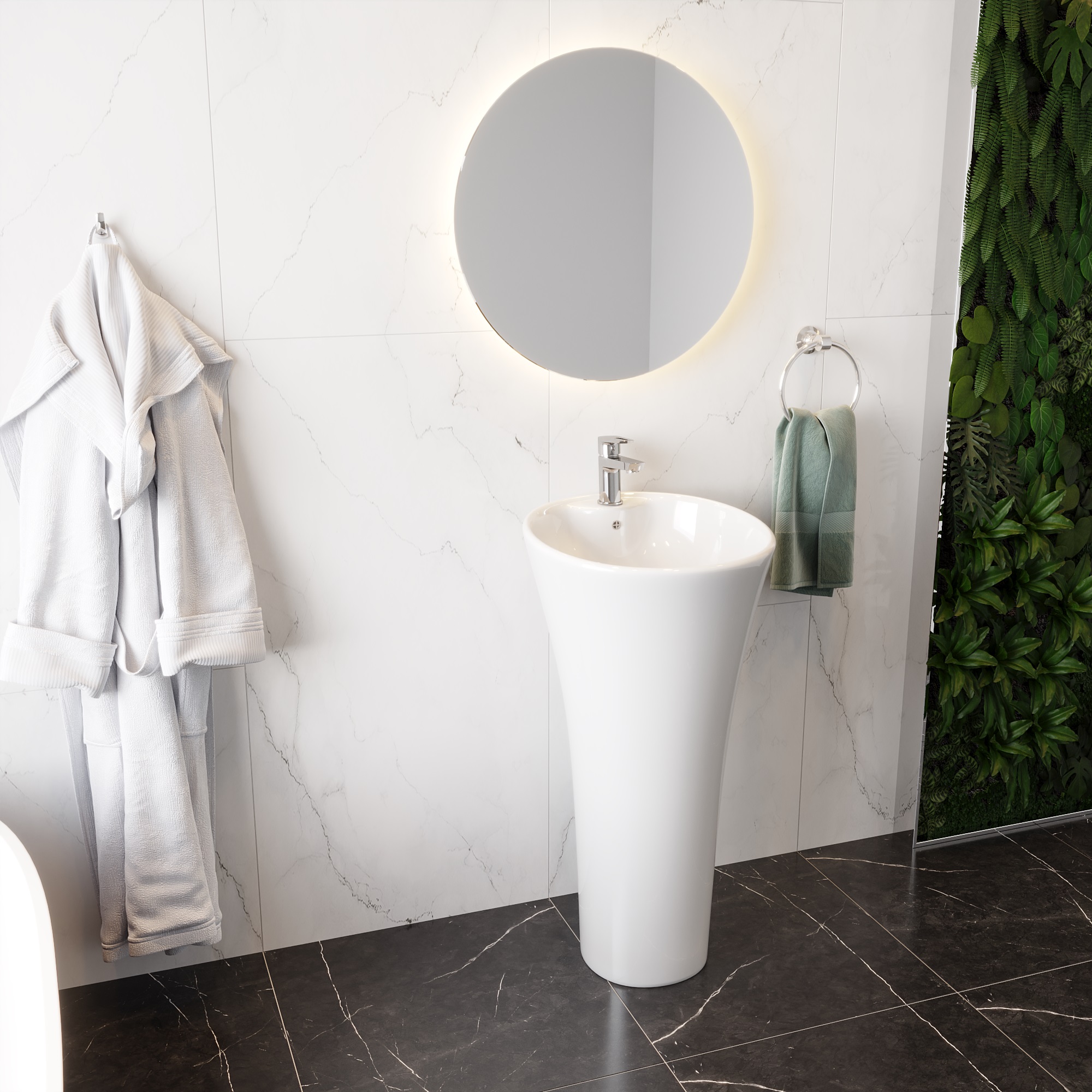 Раковина Ceruttispa ADELINA напольная 455x455x870