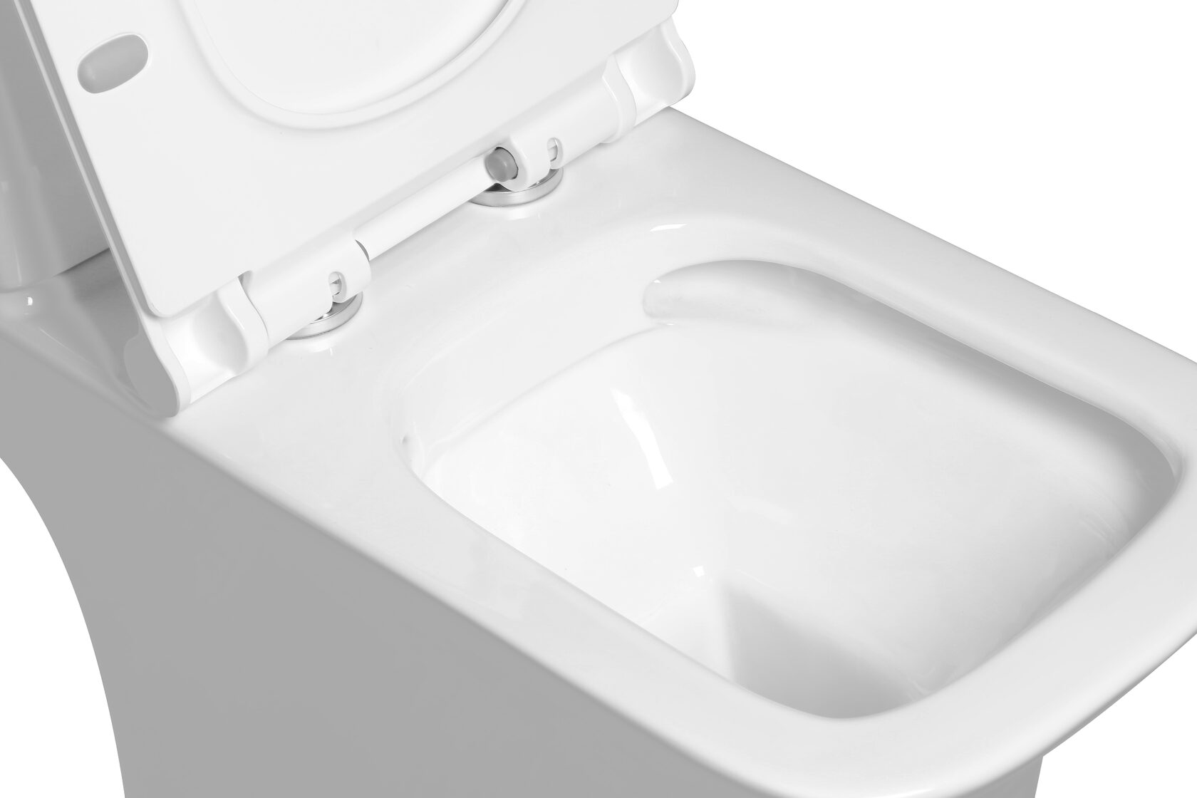 Унитаз SantiLine SL-5023 напольный, безободковый, белый