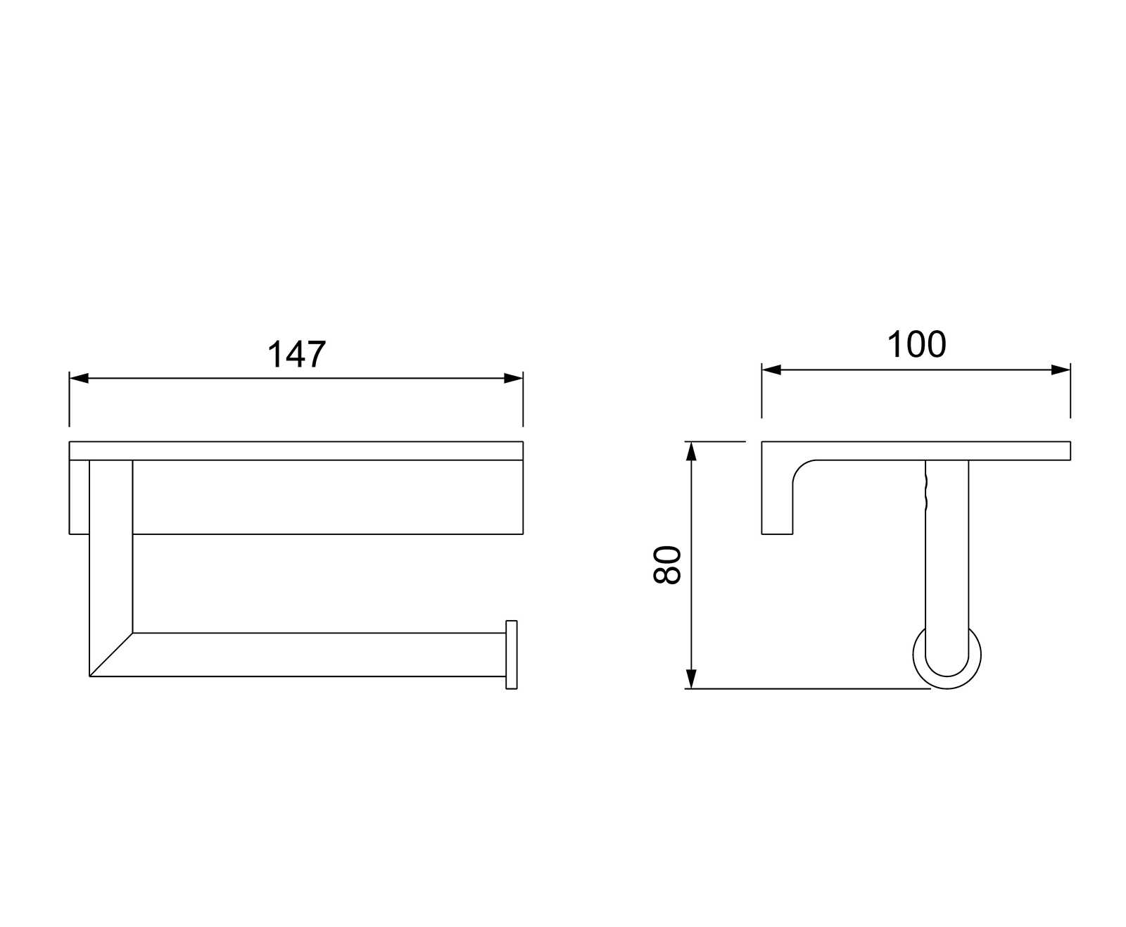 Бумагодержатель Timo Saona 13043/13 никель