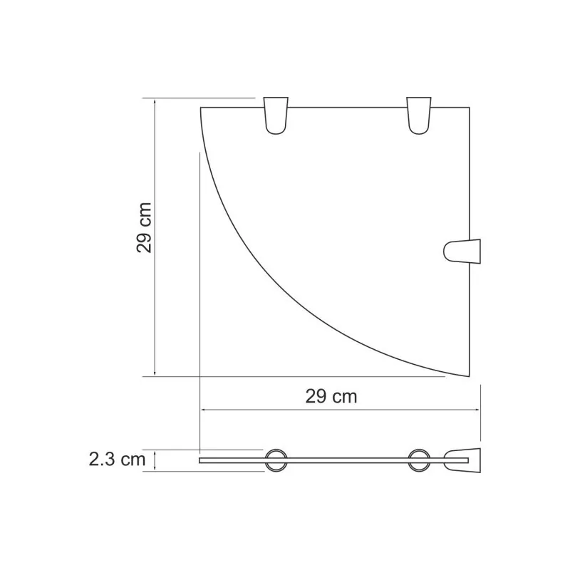 Полка WasserKraft K-533WHITE белый