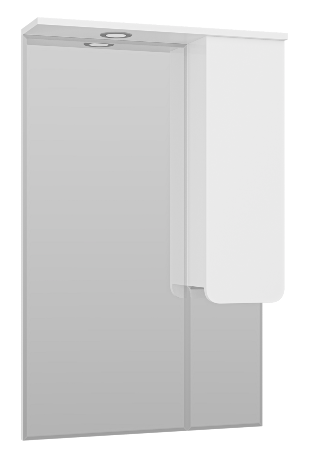 Зеркало-шкаф Misty Чегет 65 R, белый