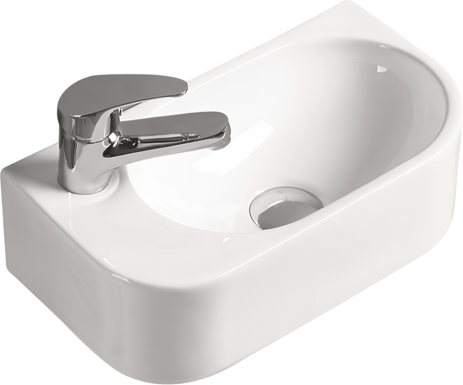 Раковина SantiLine SL-2014 R накладная, белая