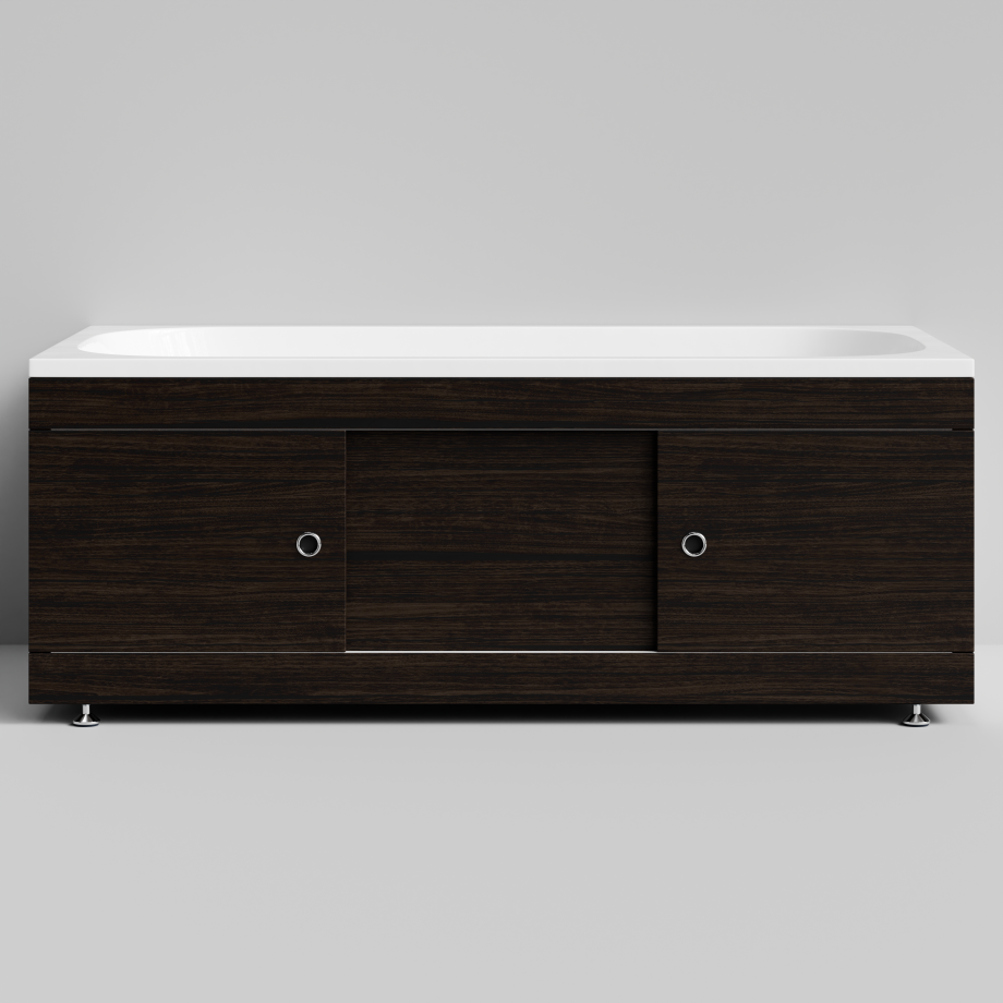 Экран под ванну купе Vod-ok 150 раздвижной венге