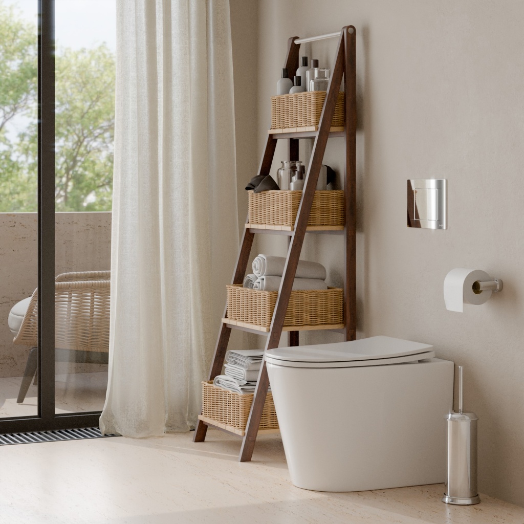 Унитаз Iberica Blanca Bilbao Alto IB.BRA.334.1B1 напольный, безободковый, Tornado, белый