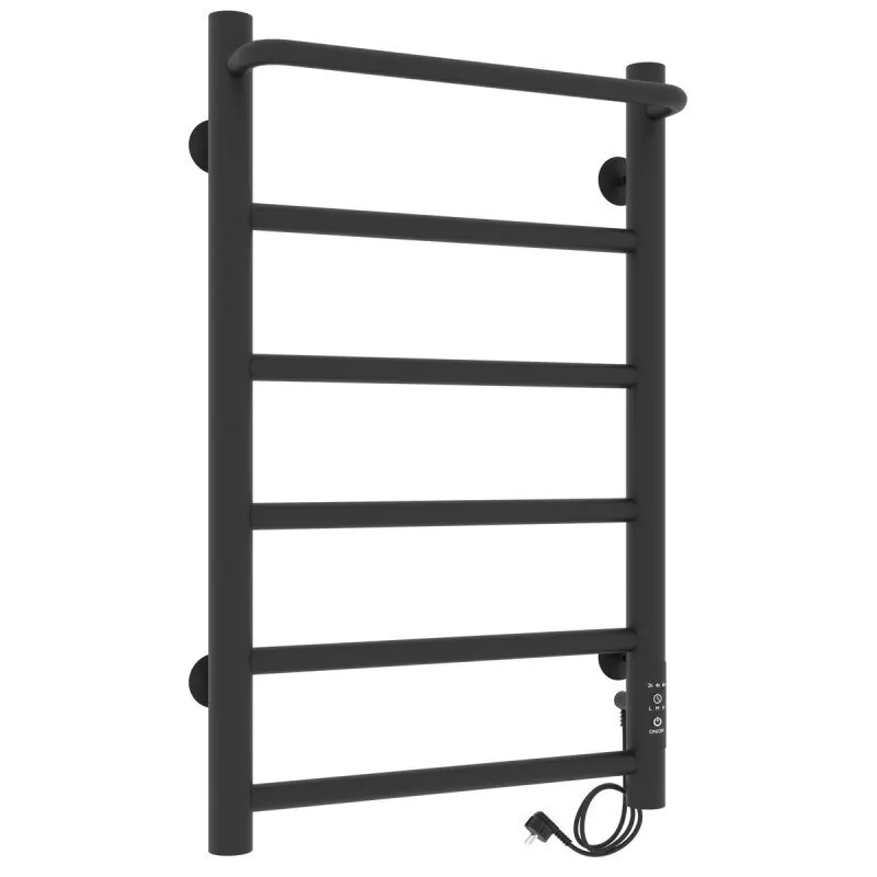 Полотенцесушитель электрический Laris Прайм ЧК 400х600 правый, черный матовый