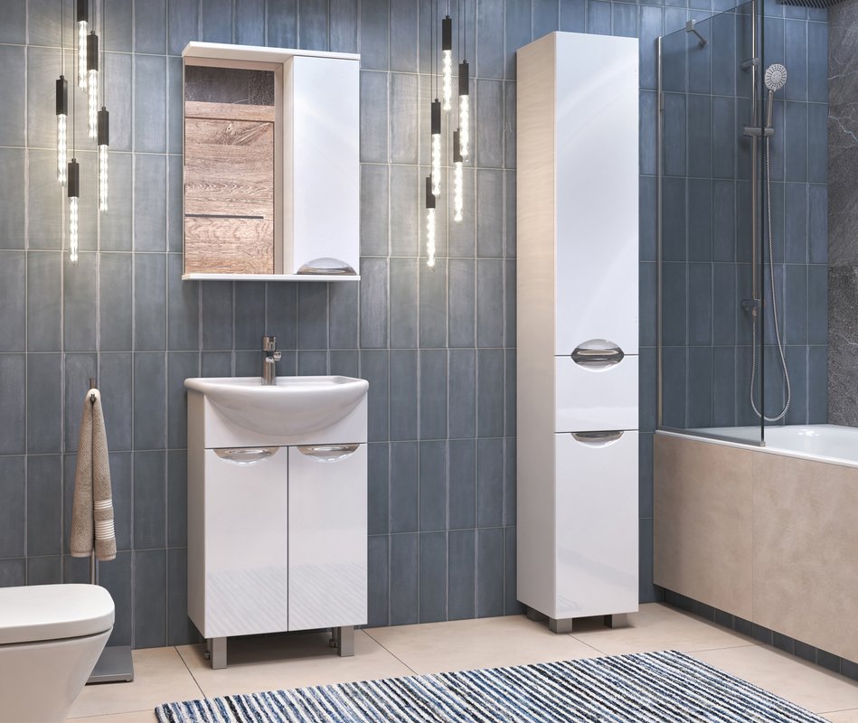 Зеркало со шкафчиком Vigo Callao 50 R, белый