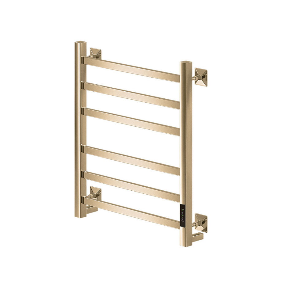 Полотенцесушитель электрический Veconi Barro-A B6050G-A 500х600, золото матовое