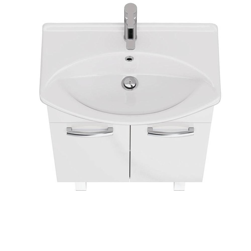 Тумба с раковиной напольная Dreja Alda 65 см, белый