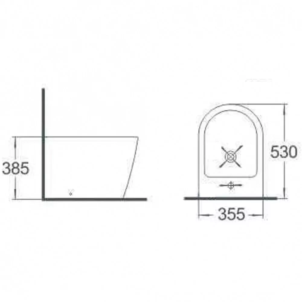 Биде Timo Inari TK-502 напольное, белый