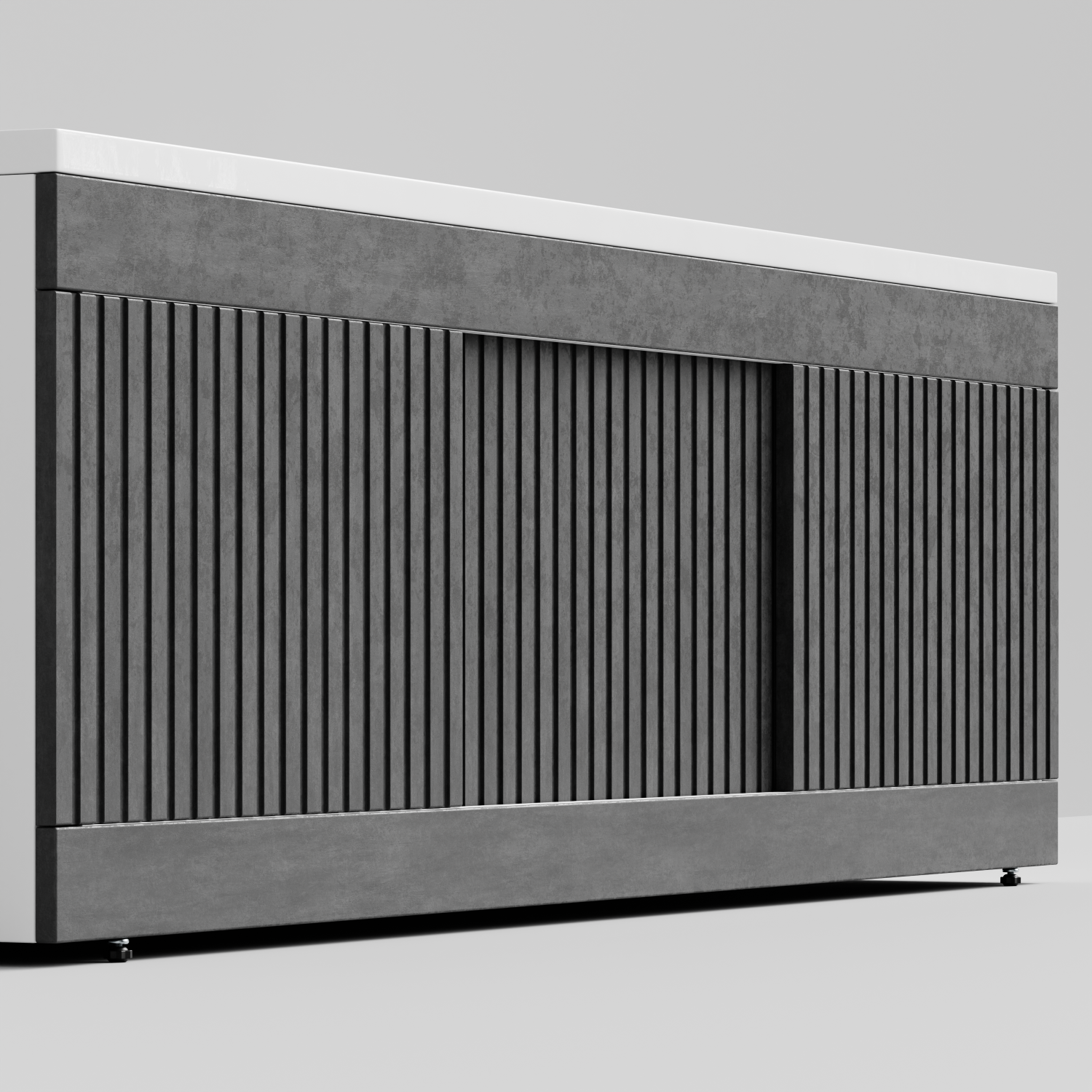 Экран под ванну Vod-ok Тач 170 раздвижной Серый камень