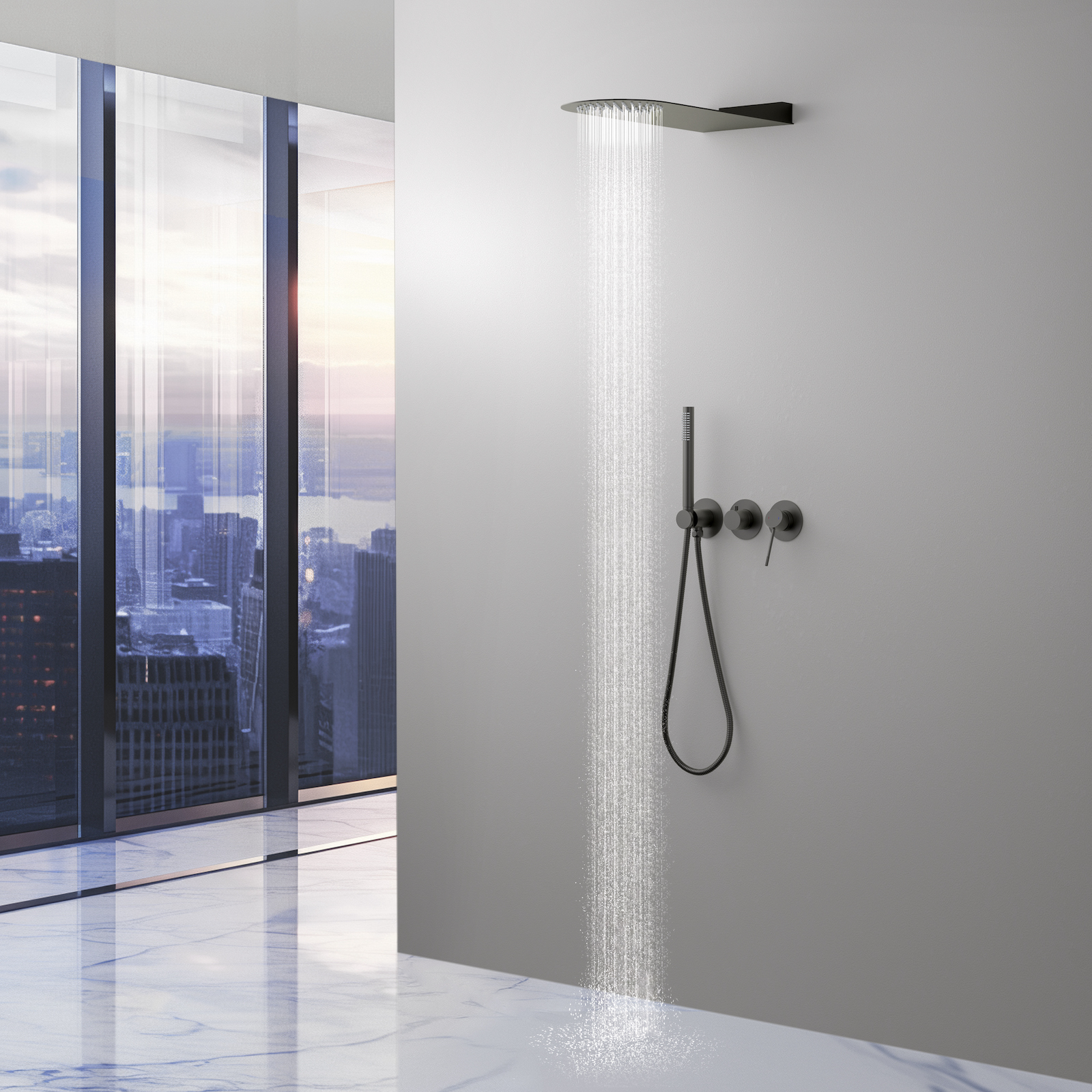 Душевая система встроенная Timo Saona SX-2340/18SM черное золото