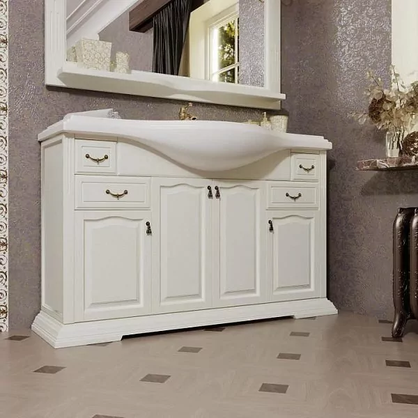 Тумба с раковиной Opadiris Риспекто 120 слоновая кость