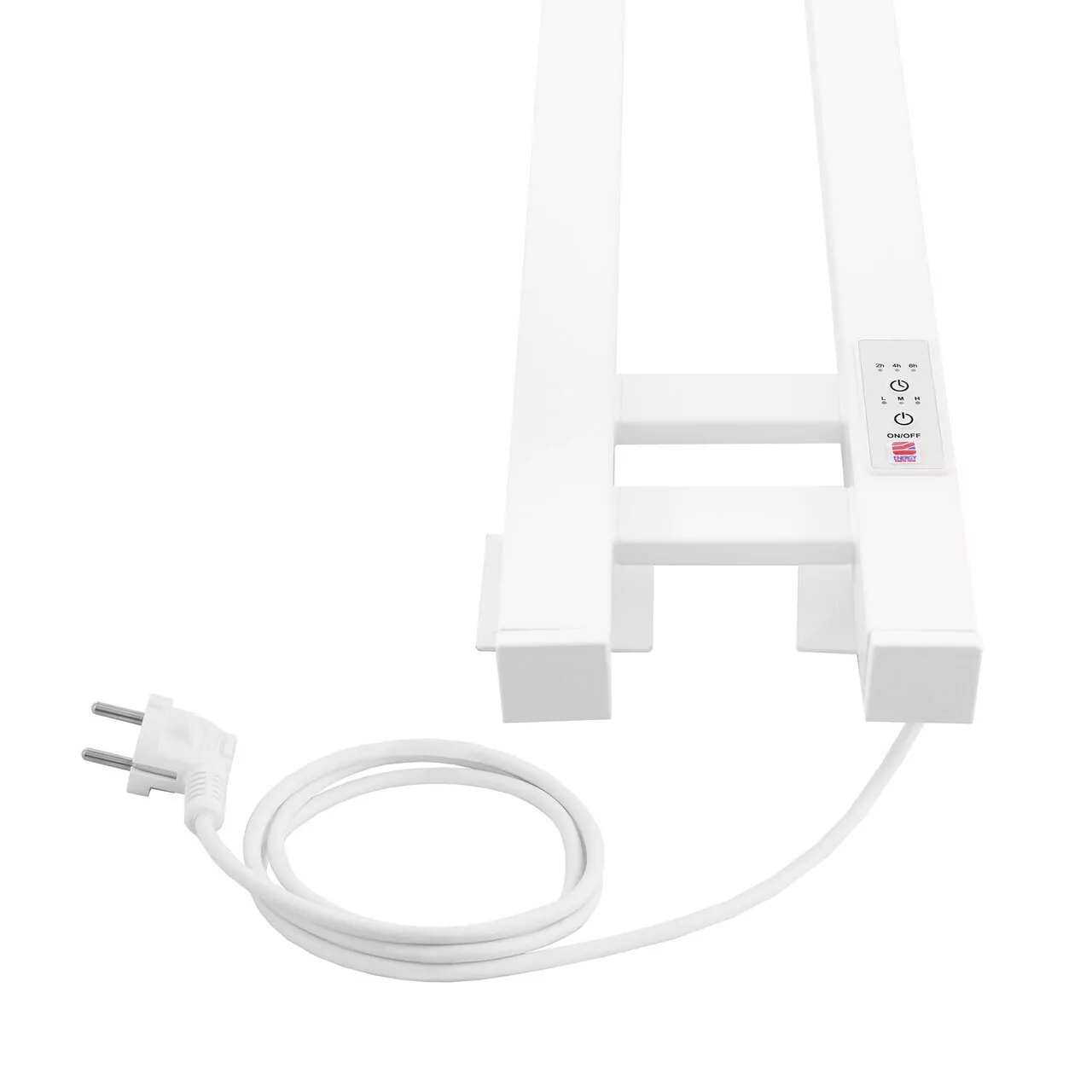 Полотенцесушитель электрический Energy Dart 1200х100 с таймером, белый матовый