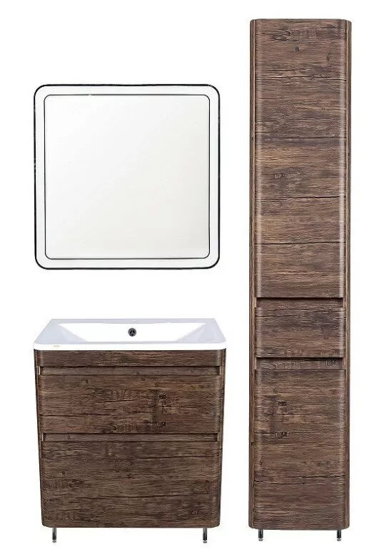 Тумба напольная Style Line Атлантика 60 Plus Люкс с раковиной Атлантика 60, старое дерево