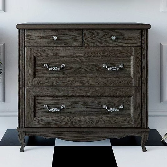 Тумба-комод ValenHouse Лиора 90 4 ящика, кальяри, ручки хром