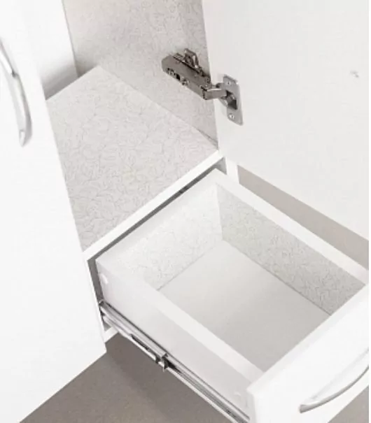 Тумба Style Line Эко Стандарт №10 50 с раковиной Ладога 50 напольная, белая