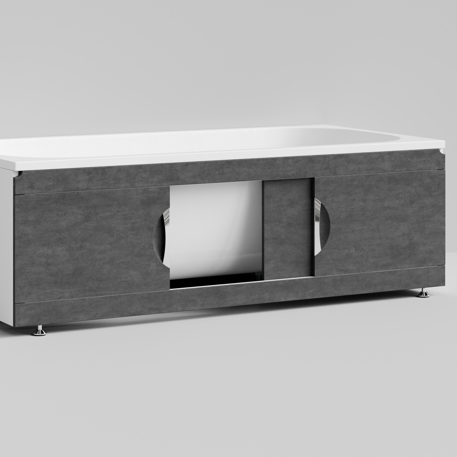 Экран под ванну Vod-ok Топ 170 раздвижной Серый камень