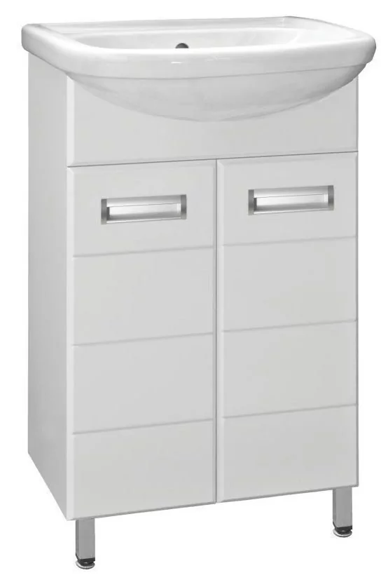 Тумба с раковиной Style Line Ирис 55 напольная, белая