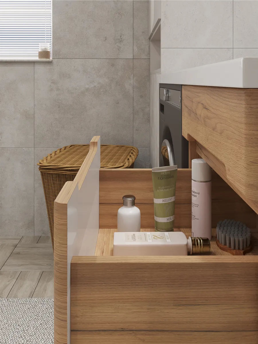 Тумба напольная SanStar Толедо 50 с раковиной Даллас 110 левый gold craft