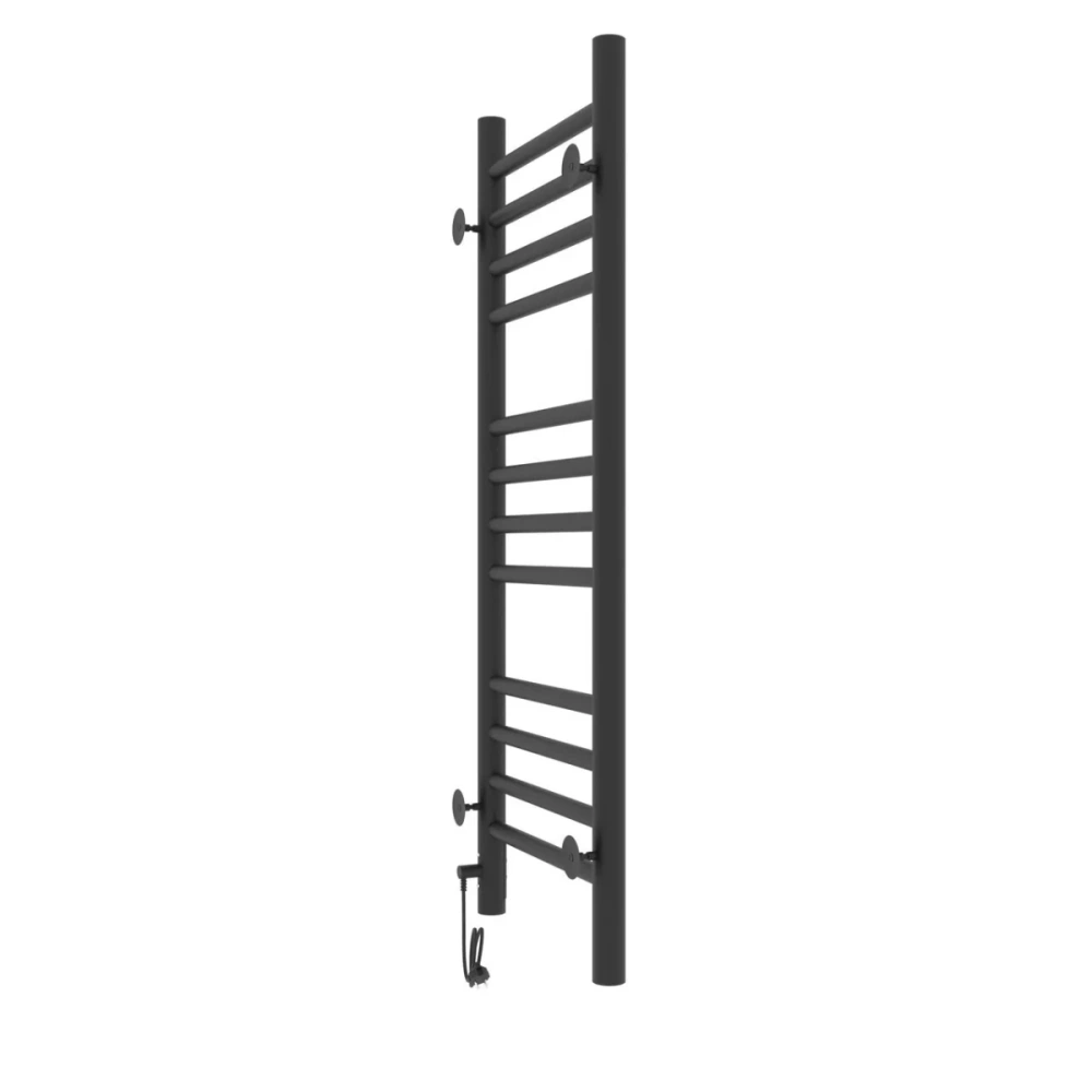 Полотенцесушитель электрический Laris Лаванда ЧКЧ П12 300х900 правый, черный матовый от магазина Vanna-Vanna.ru!