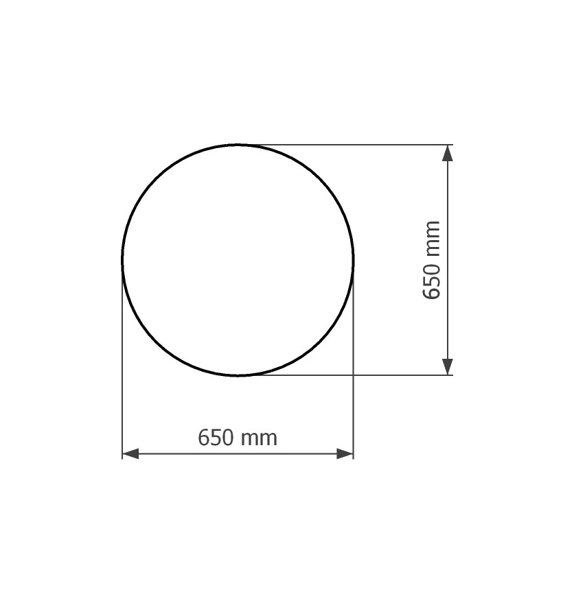 Зеркало Corozo Ринго 650х650 свет