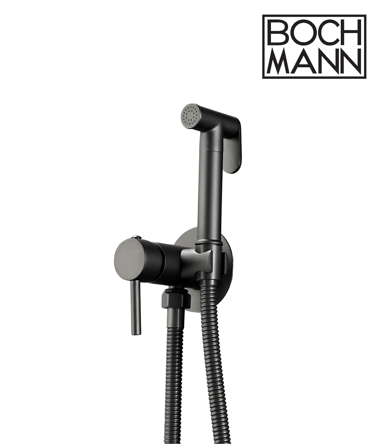 Смеситель с гигиеническим душем BochMann BRAIES GR CK-P07GR серый