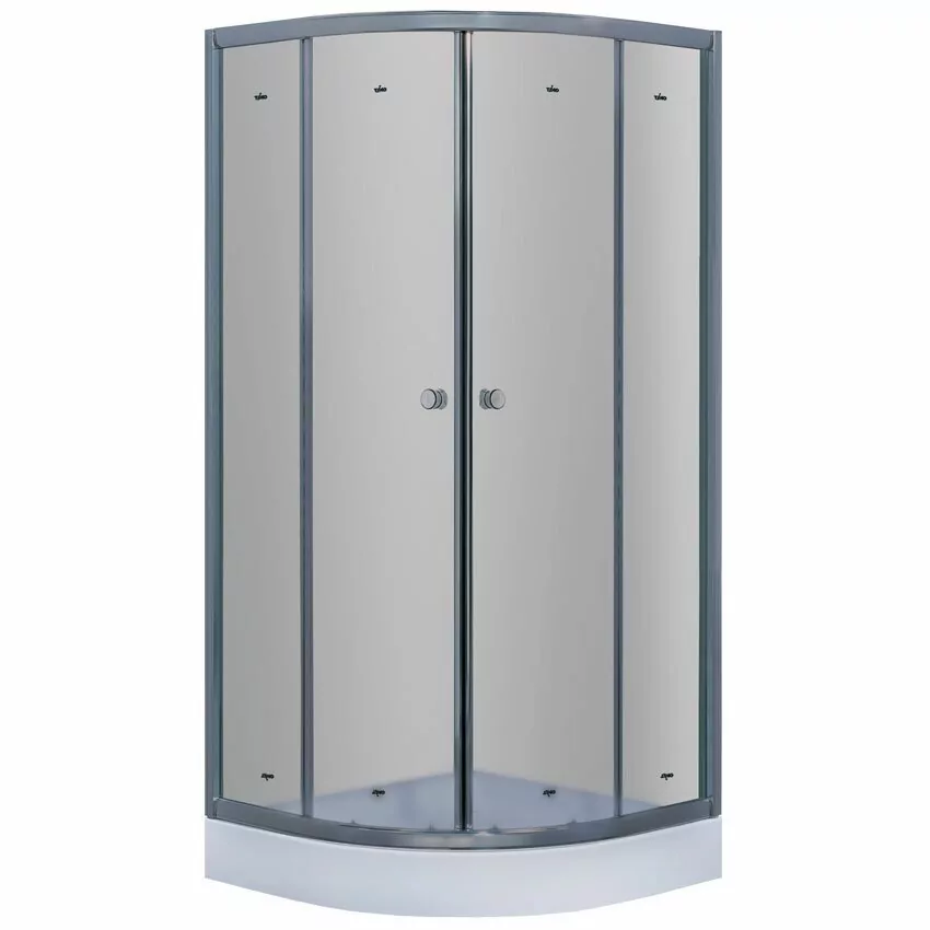 Душевой уголок Timo TL-8001 Fabric Glass матовый 80х80 полукруглый 1/4, с низким поддоном, хром Душевой уголок Timo TL-8001 Fabric Glass матовый 80х80 полукруглый 1/4, с низким поддоном, хром