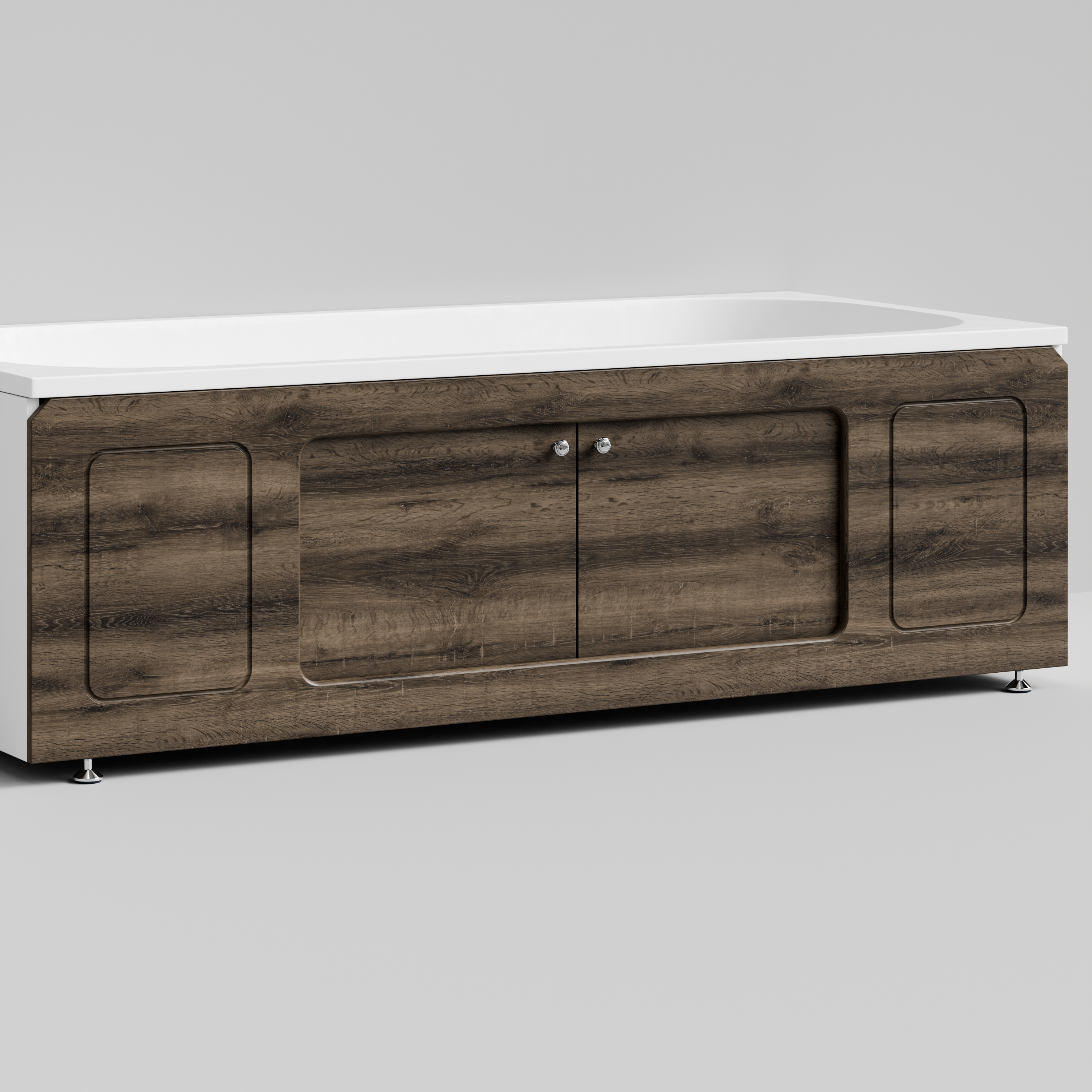 Экран под ванну Vod-ok Лидер 180 раздвижной Дуб крымский коричневый