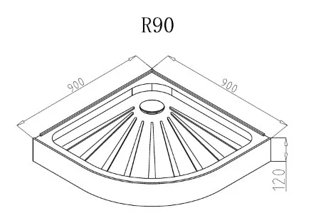 Поддон для душа Cerutti Spa R90 90х90 прямоугольный, акриловый, белый
