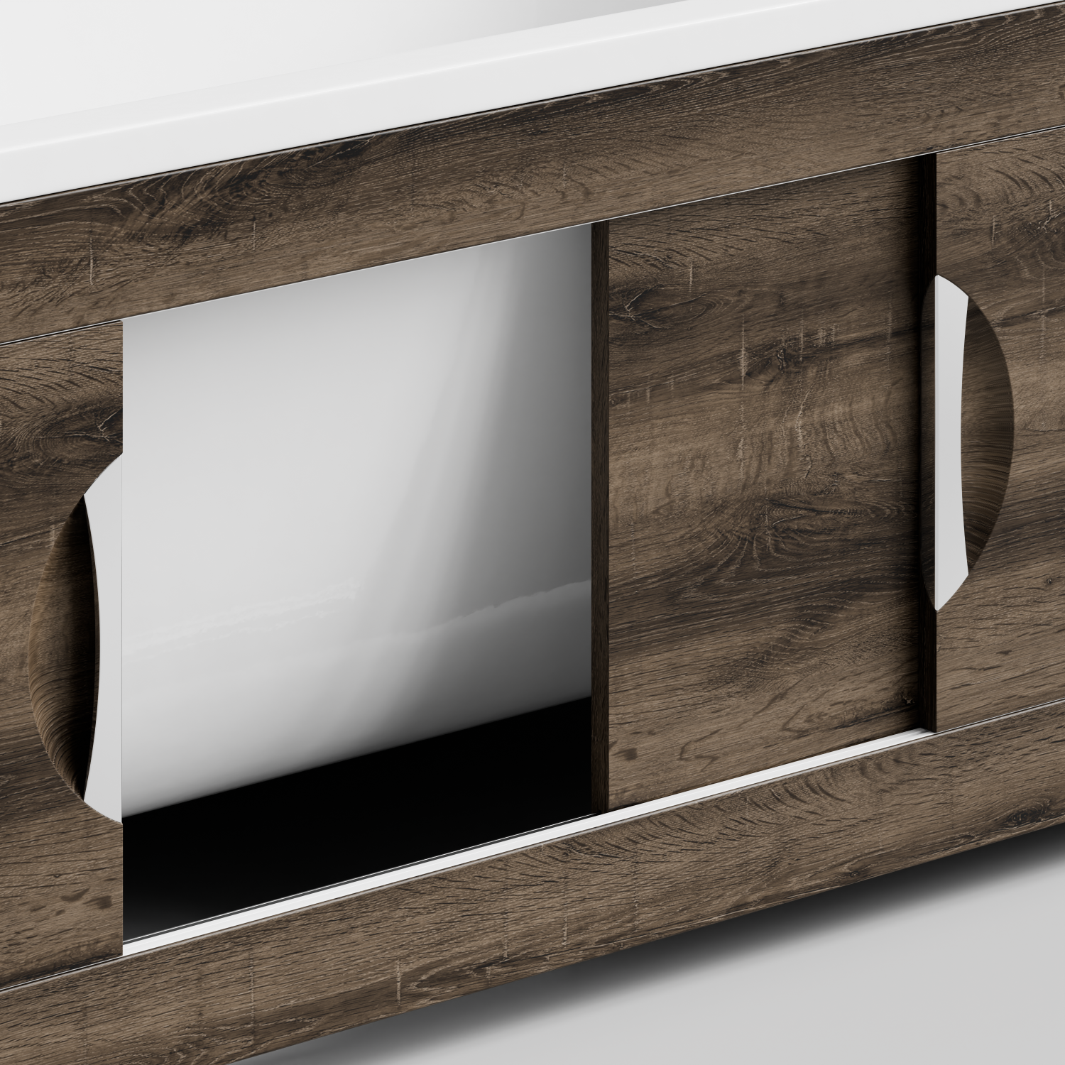 Экран под ванну Vod-ok Топ 180 раздвижной Дуб крымский коричневый