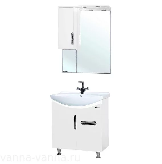 Мебель для ванной Bellezza Лагуна 65 1 ящик комплект, напольный, белый