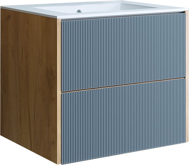 Тумба с раковиной Sanflor ДИАНА 65 подвесная, графит