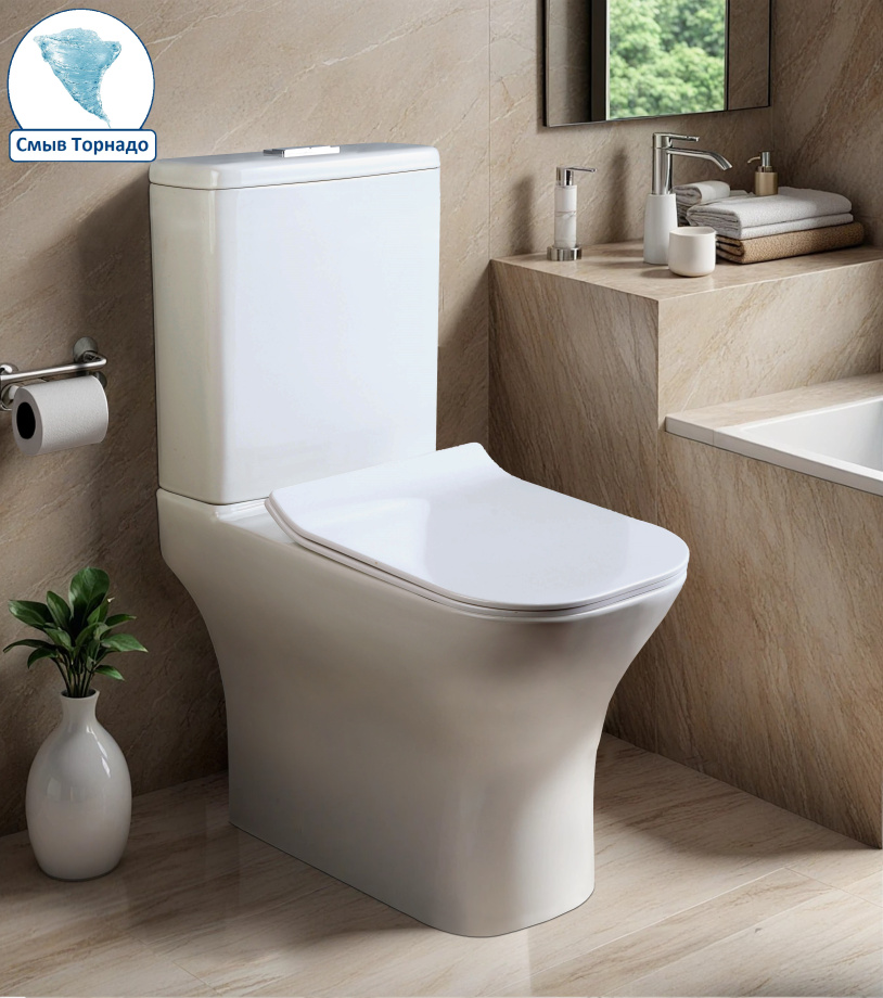 Унитаз Cerutti Spa VETTORE Tornado CT10816 напольный, белый
