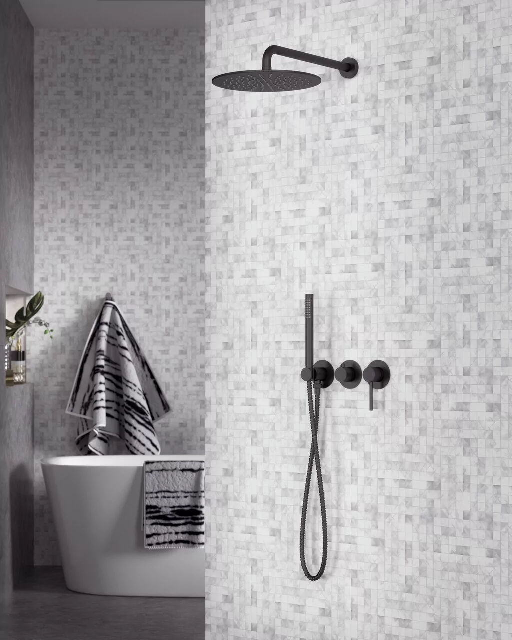 Душевой комплект Timo Saona SX-2349/03SM черный матовый