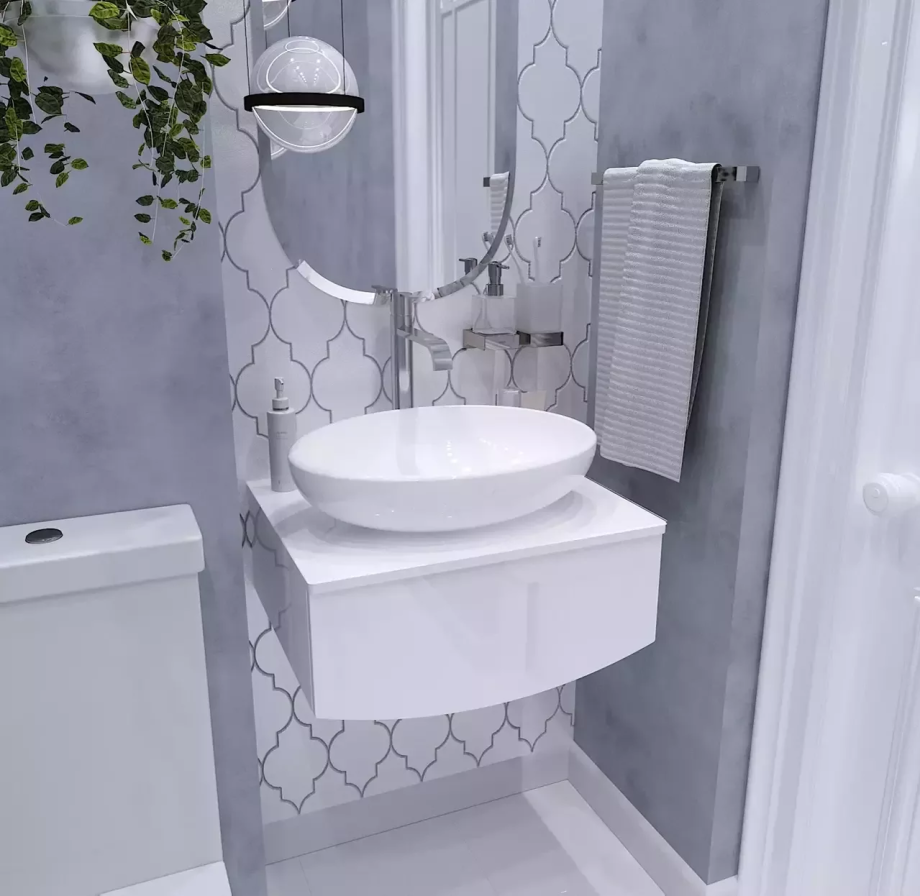 Тумба подвесная 1Marka Nega 80П с накладной раковиной Infinity 60, 1 ящик, белый