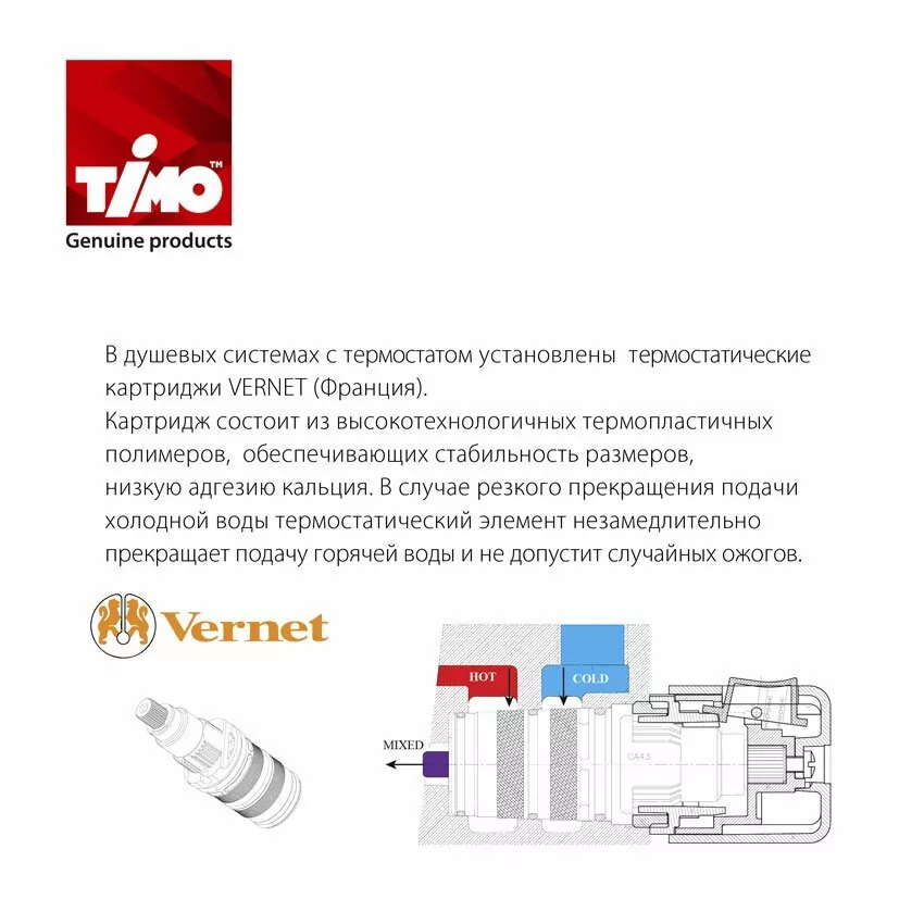 Душевая стойка Timo Tetra-thermo SX-0169/03 черный матовый