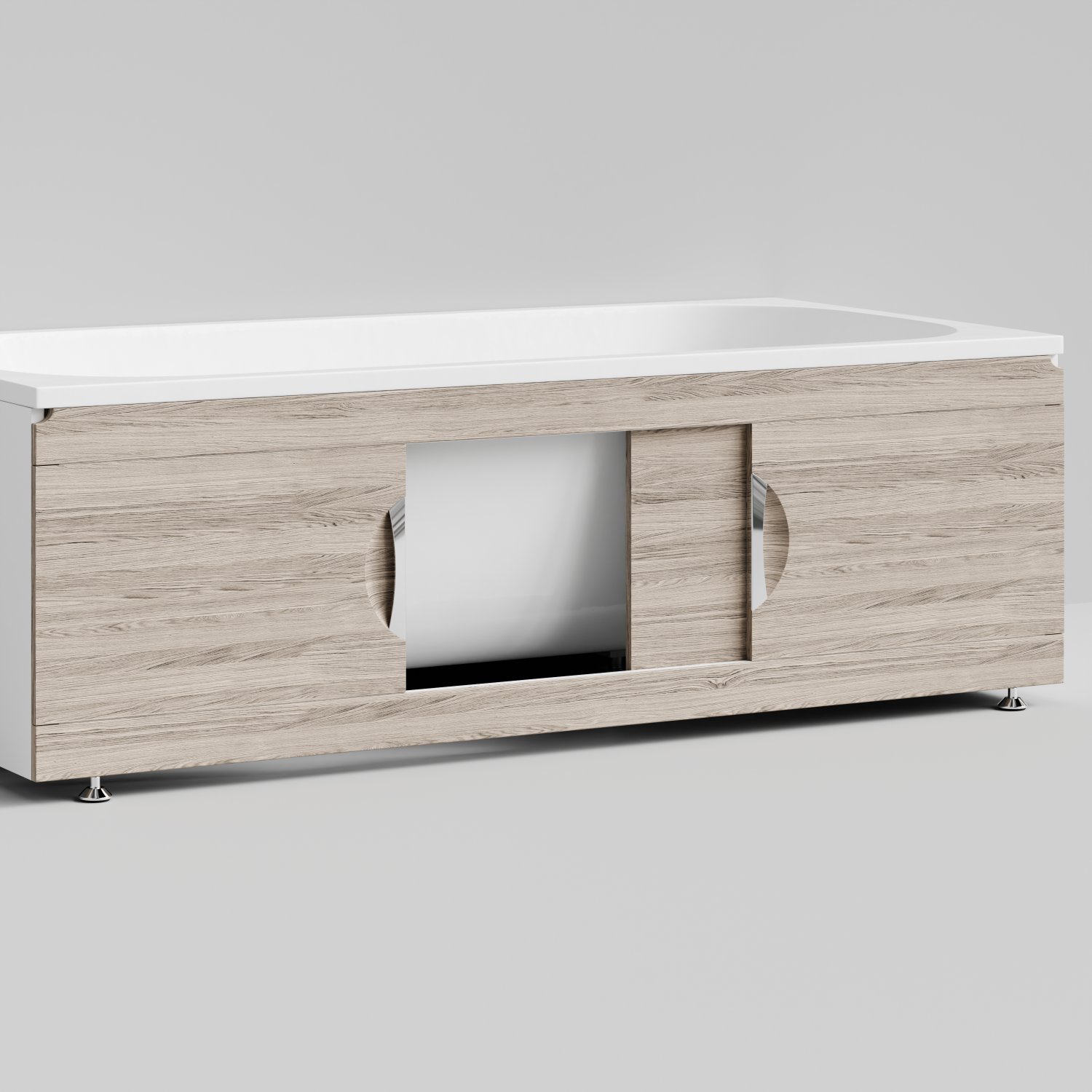 Экран под ванну Vod-ok Топ 170 раздвижной Дубослив ореховый светлый