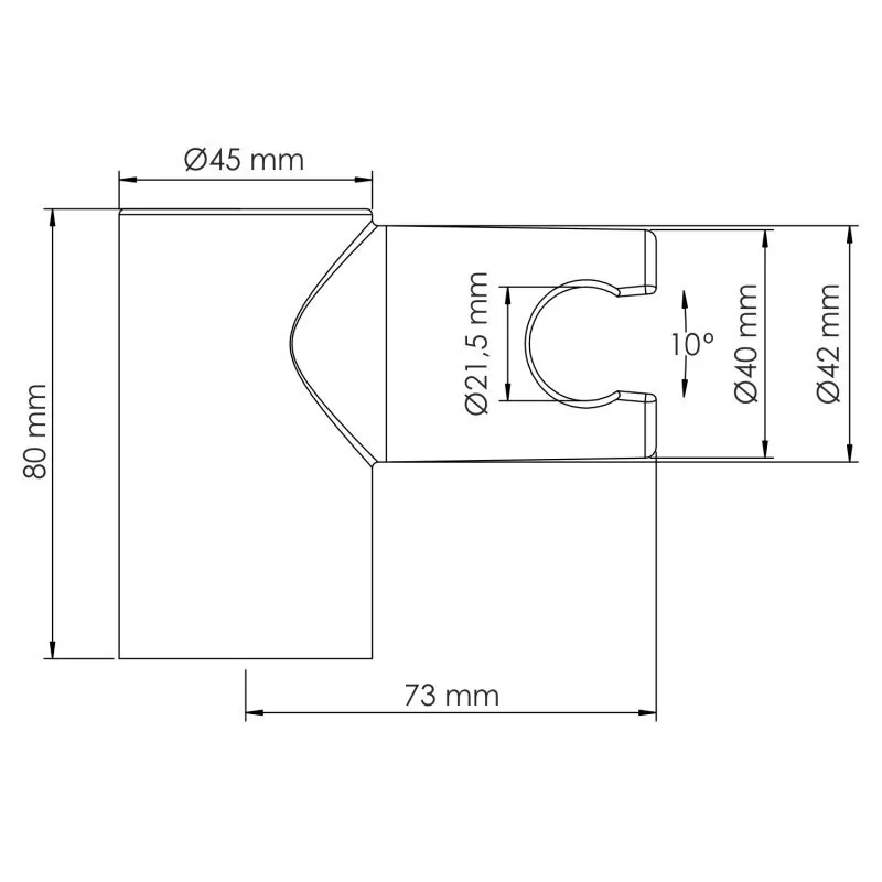 Держатель лейки Wasserkraft A319 никель